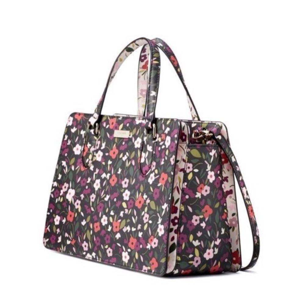 Kate Spade ♠️ Reese Laureal Way Floral Satchel - Picture 7 of 8